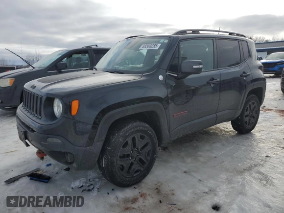 2018 Jeep Renegade Trailhawk with VIN ZACCJBCB8JPH16594, listed as a Copart auction lot 88580285 with 103,203 mi miles and Clean title. Bid and sale history available at DreamBid. Image 1.