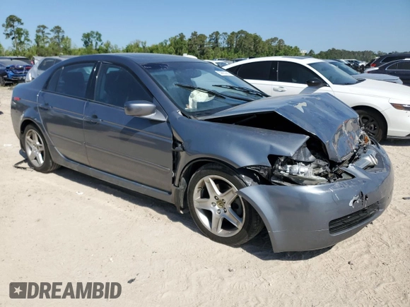 2004 Acura TL with VIN 19UUA66204A025105, listed as a Copart auction lot 52652255 with 154,695 mi miles and Salvage Title. Bid and sale history available at carsss.com. Image 4.