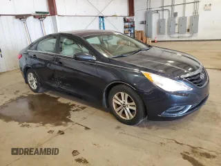 2012 Hyundai Sonata GLS with VIN 5NPEB4AC7CH453491, listed as a Copart auction lot 53613535 with 188,024 mi miles and Salvage Title. Bid and sale history available at carsss.com. Image 4.