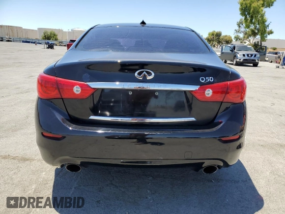 2015 Infiniti Q50 with VIN JN1BV7APXFM341182, listed as a Copart auction lot 63513845 with 146,925 mi miles and Salvage title. Bid and sale history available at DreamBid. Image 6.