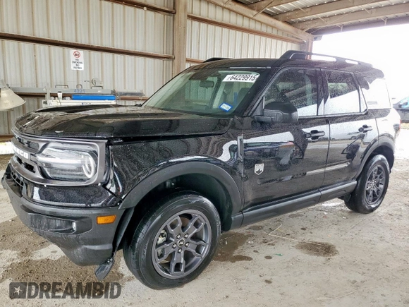 2024 Ford Bronco Sport Big Bend z VIN 3FMCR9B6XRRE28031, wystawiony jako Copart lot #64229915 z przebiegiem 11 379 mil mil oraz Szkoda całkowita • Salvage title. Historia ofert i sprzedaży dostępna na DreamBid. Obrazek 1.