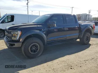 2022 Ford F-150 Raptor with VIN 1FTFW1RG0NFB46241, listed as a Copart auction lot 51543275 with 10,733 mi miles and Salvage Title. Bid and sale history available at carsss.com. Image 1.