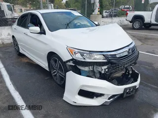 2016 Honda Accord Sport with VIN 1HGCR2F50GA104771, listed as a IAAI auction lot 42573783 with 100,594 mi miles and . Bid and sale history available at DreamBid. Image 1.