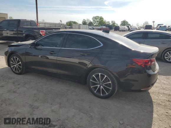 2015 Acura TLX V6 with VIN 19UUB2F32FA009747, listed as a Copart auction lot 55556435 with 83,592 mi miles and Salvage title. Bid and sale history available at DreamBid. Image 2.