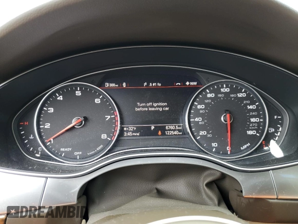 2016 Audi A6 2.0T Premium Plus with VIN WAUDFAFC1GN016807, listed as a Copart auction lot 44790135 with 122,540 mi miles and Salvage Title. Bid and sale history available at carsss.com. Image 9.