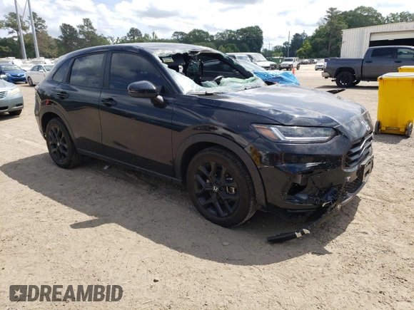 2024 Honda HR-V Sport with VIN 3CZRZ2H54RM775642, listed as a Copart auction lot 57091805 with 18,659 mi miles and Salvage title. Bid and sale history available at DreamBid. Image 4.