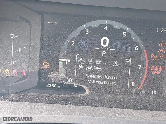 2024 Toyota Tacoma 4WD SR5 with VIN 3TYLB5JN4RT009863, listed as a IAAI auction lot 42054379 with 8,360 mi miles. Bid and sale history available at carsss.com. Image 7.