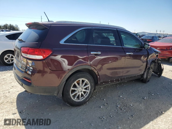 2017 Kia Sorento LX with VIN 5XYPGDA32HG193056, listed as a Copart auction lot 45676215 with 120,100 mi miles and Salvage Title. Bid and sale history available at carsss.com. Image 3.