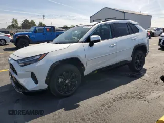 2024 Toyota RAV4 Hybrid SE with VIN 2T3T6RFV6RW049747, listed as a Copart auction lot 58441525 with 10,458 mi miles and Salvage title. Bid and sale history available at DreamBid. Image 1.