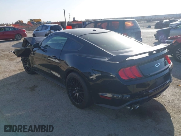 2019 Ford Mustang GT with VIN 1FA6P8CFXK5201985, listed as a IAAI auction lot 41740987 with 77,500 mi miles. Bid and sale history available at carsss.com. Image 3.