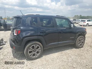 2016 Jeep Renegade Limited with VIN ZACCJBDT5GPC61266, listed as a Copart auction lot 61795035 with 125,784 mi miles and Salvage title. Bid and sale history available at DreamBid. Image 3.