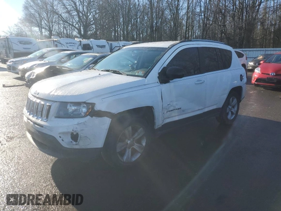 2017 Jeep Compass Sport SE with VIN 1C4NJCBA5HD124764, listed as a Copart auction lot 86616914 with 148,234 mi miles and Salvage title. Bid and sale history available at DreamBid. Image 1.