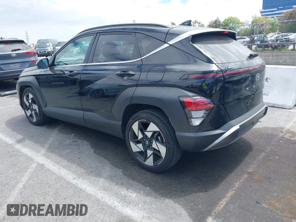 2024 Hyundai Kona Limited with VIN KM8HE3A38RU075108, listed as a IAAI auction lot 42051954 with 21,205 mi miles. Bid and sale history available at carsss.com. Image 3.