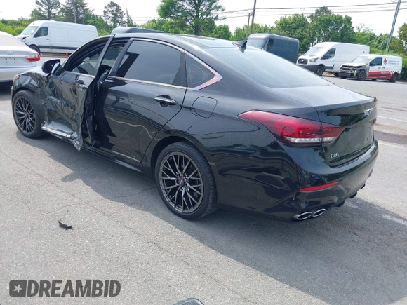 2018 Genesis G80 Sport with VIN KMHGN4JB5JU241632, listed as a IAAI auction lot 42093142 with 102,090 mi miles and . Bid and sale history available at DreamBid. Image 3.