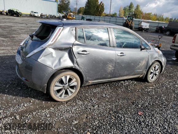 2016 Nissan LEAF S with VIN 1N4BZ0CP4GC314336, listed as a Copart auction lot 76608474 with 67,923 mi miles and Salvage Title. Bid and sale history available at carsss.com. Image 3.