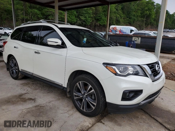 2017 Nissan Pathfinder SV with VIN 5N1DR2MM0HC661484, listed as a Copart auction lot 54237545 with 138,450 mi miles and Salvage title. Bid and sale history available at DreamBid. Image 4.