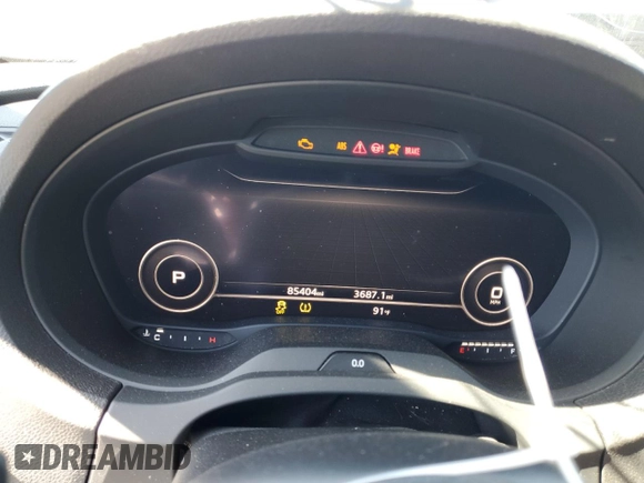 2018 Audi A3 Sedan Premium Plus with VIN WAUJ8GFF0J1030173, listed as a Copart auction lot 58265454 with 85,404 mi miles and Salvage Title. Bid and sale history available at carsss.com. Image 9.