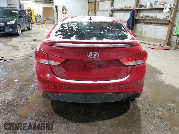 2013 Hyundai Elantra Coupe GS with VIN KMHDH6AE7DU018741, listed as a Copart auction lot 88464035 with 92,495 mi miles and Salvage Title. Bid and sale history available at carsss.com. Image 6.