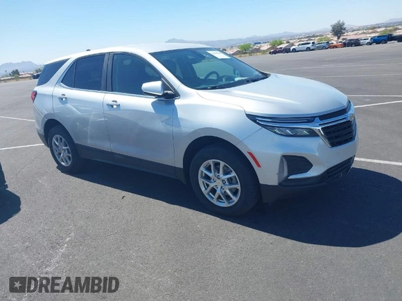 2022 Chevrolet Equinox LT with VIN 2GNAXTEV0N6134115, listed as a IAAI auction lot 41989096 with 118,688 mi miles. Bid and sale history available at carsss.com. Image 1.