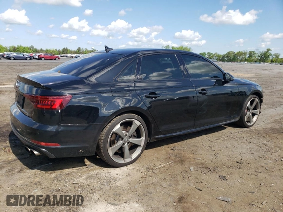 2019 Audi S4 Premium Plus with VIN WAUB4AF47KA002139, listed as a Copart auction lot 52466254 with 49,182 mi miles. Bid and sale history available at carsss.com. Image 3.