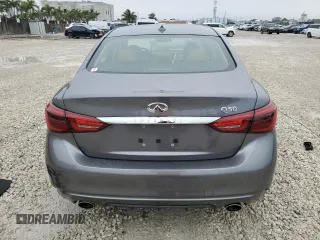 2023 Infiniti Q50 Luxe with VIN JN1EV7BP1PM510616, listed as a Copart auction lot 42381345 with 7,611 mi miles and Non Repairable. Bid and sale history available at DreamBid. Image 6.