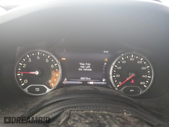 2017 Jeep Renegade Altitude with VIN ZACCJABB4HPF69471, listed as a Copart auction lot 71410304 with 89,519 mi miles and Salvage title. Bid and sale history available at DreamBid. Image 9.