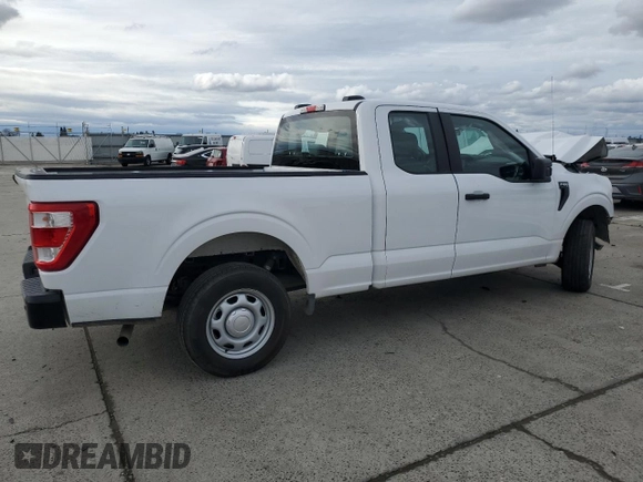 2022 Ford F-150 XL z VIN 1FTEX1CB2NKE71227, wystawiony jako Copart lot #41760385 z przebiegiem 27 946 mil mil oraz Szkoda całkowita • Salvage title. Historia ofert i sprzedaży dostępna na DreamBid. Obrazek 3.