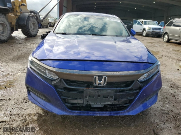 2019 Honda Accord Sedan Sport 1.5T with VIN 1HGCV1F3XKA101048, listed as a Copart auction lot 84796114 with 0 mi miles and Salvage Title. Bid and sale history available at carsss.com. Image 5.