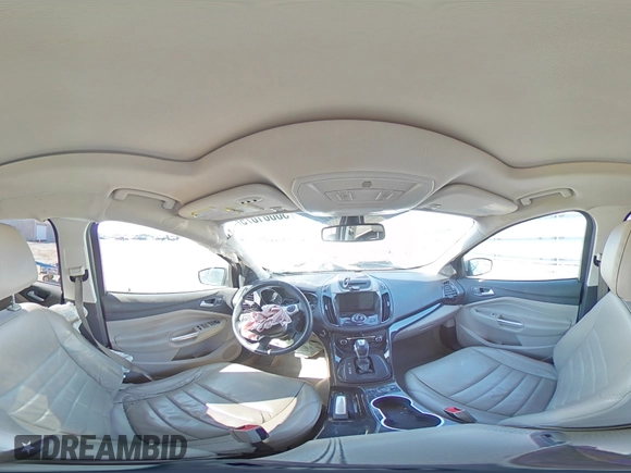 2016 Ford Escape Titanium with VIN 1FMCU9J95GUC74411, listed as a Copart auction lot 50061075 with 198,865 mi miles and Salvage Title. Bid and sale history available at DreamBid. Image 13.