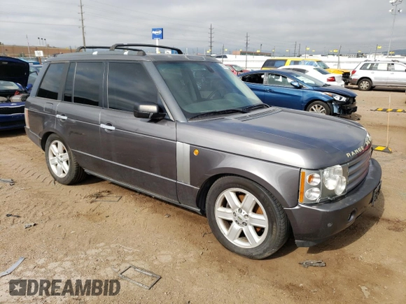 2005 Land Rover Range Rover HSE with VIN SALME11455A194805, listed as a Copart auction lot 63635744 with 160,951 mi miles and Clean title. Bid and sale history available at DreamBid. Image 4.