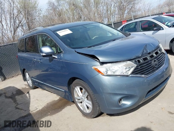 2012 Nissan Quest SL with VIN JN8AE2KP2C9031282, listed as a IAAI auction lot 41868868 with 179,819 mi miles. Bid and sale history available at carsss.com. Image 1.