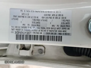 2020 Mazda 3 Premium with VIN 3MZBPAEMXLM132977, listed as a Copart auction lot 47425115 with Not Provided miles and Non Repairable. Bid and sale history available at DreamBid. Image 13.