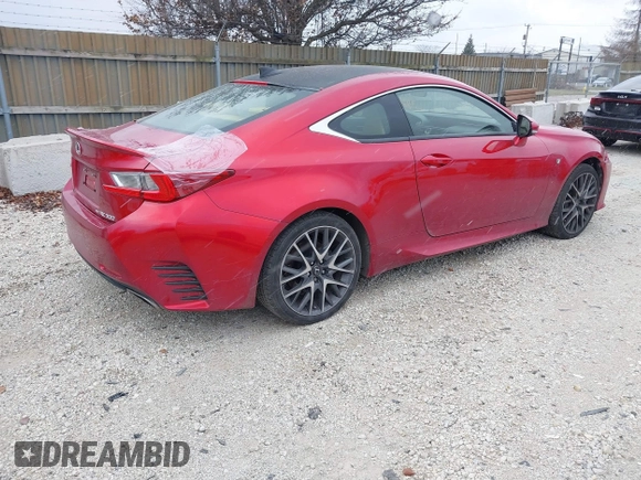 2016 Lexus RC 300 F Sport z VIN JTHSM5BC5G5001691, wystawiony jako IAAI lot #41016235 z przebiegiem 99 777 mil mil oraz . Historia ofert i sprzedaży dostępna na DreamBid. Obrazek 4.