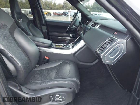 2019 Land Rover Range Rover Sport SVR with VIN SALWZ2SE6KA845929, listed as a IAAI auction lot 41557635 with 77,622 mi miles and . Bid and sale history available at DreamBid. Image 5.