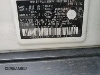 2012 Subaru Outback Limited z VIN 4S4BRCKC6C3251157, wystawiony jako Copart lot #54223665 z przebiegiem 78 941 mil mil oraz Szkoda całkowita • Salvage title. Historia ofert i sprzedaży dostępna na DreamBid. Obrazek 13.
