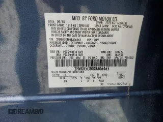 2019 Ford Flex SEL with VIN 2FMGK5C80KBA06465, listed as a Copart auction lot 51226775 with 31,727 mi miles and Salvage Title. Bid and sale history available at carsss.com. Image 14.