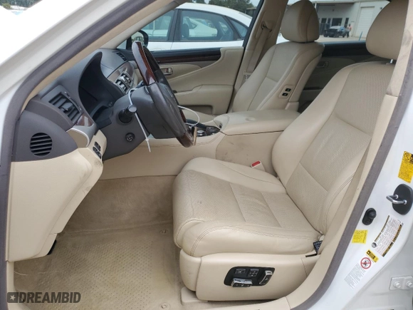 2013 Lexus LS 460 L with VIN JTHGL5EF1D5047402, listed as a Copart auction lot 70595804 with 95,553 mi miles and Salvage Title. Bid and sale history available at carsss.com. Image 7.