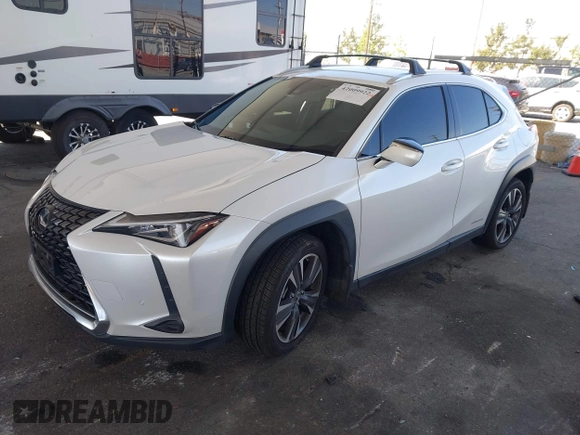 2022 Lexus UX 250h with VIN JTHX9JBH5N2054854, listed as a IAAI auction lot 42009922 with 57,944 mi miles and . Bid and sale history available at DreamBid. Image 17.