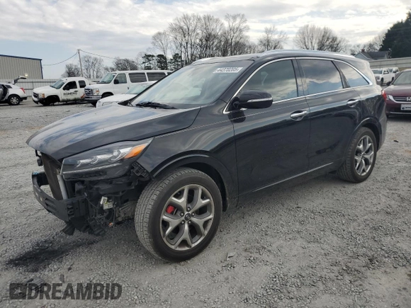 2019 Kia Sorento SX z VIN 5XYPK4A56KG504625, wystawiony jako Copart lot #44370205 z przebiegiem 118 051 mil mil oraz Szkoda całkowita • Salvage title. Historia ofert i sprzedaży dostępna na DreamBid. Obrazek 1.