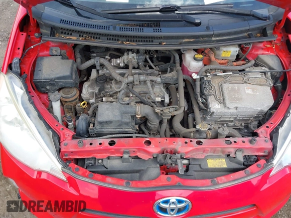 2013 Toyota Prius One with VIN JTDKDTB37D1549555, listed as a IAAI auction lot 42112384 with 238,754 mi miles and . Bid and sale history available at DreamBid. Image 10.