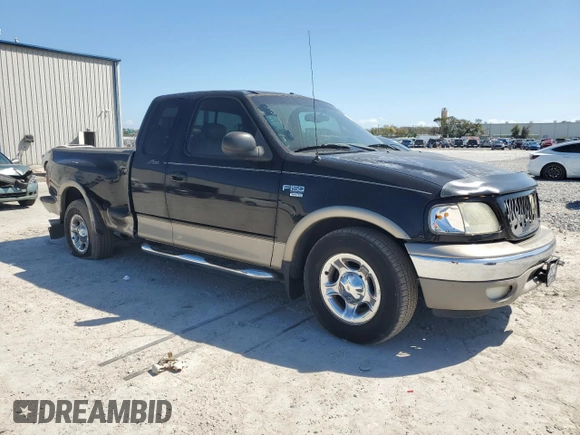 2001 Ford F-150 XL with VIN 2FTRX07L51CB03640, listed as a Copart auction lot 47584695 with 127,273 mi miles and Salvage Title. Bid and sale history available at carsss.com. Image 4.