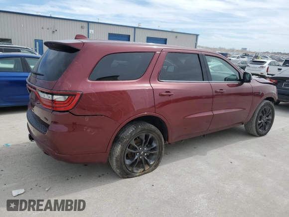 2022 Dodge Durango Orange Sport with VIN 1C4SDHCT1NC102379, listed as a Copart auction lot 48990455 with 53,893 mi miles and Salvage title. Bid and sale history available at DreamBid. Image 3.