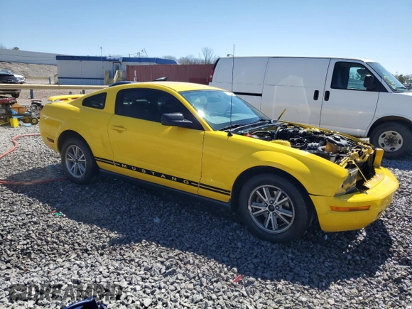 2005 Ford Mustang Deluxe with VIN 1ZVFT80N055243648, listed as a Copart auction lot 50080295 with 122,686 mi miles and Salvage Title. Bid and sale history available at carsss.com. Image 4.