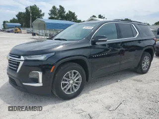 2023 Chevrolet Traverse LT Cloth with VIN 1GNEVGKW7PJ269495, listed as a Copart auction lot 59413435 with 14,278 mi miles and Salvage title. Bid and sale history available at DreamBid. Image 1.