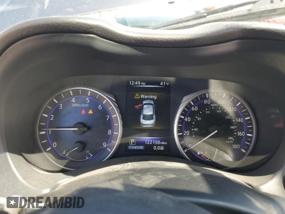 2016 Infiniti Q50 Red Sport 400 with VIN JN1FV7AR8GM451720, listed as a Copart auction lot 50495645 with 122,158 mi miles and Clean Title. Bid and sale history available at DreamBid. Image 9.
