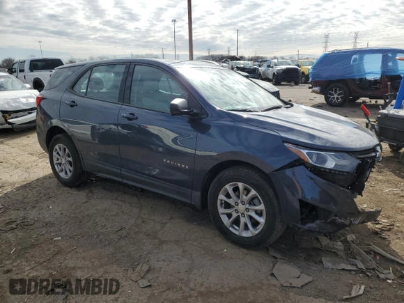 2019 Chevrolet Equinox LS with VIN 3GNAXHEV4KL219544, listed as a Copart auction lot 52027775 with 57,789 mi miles and Clean Title. Bid and sale history available at DreamBid. Image 4.