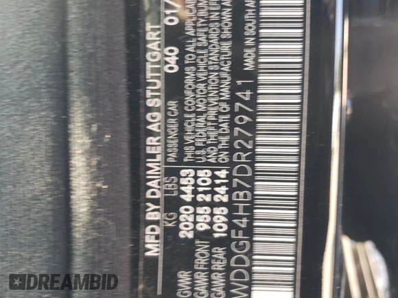 2013 Mercedes-Benz C 250 Sport с VIN WDDGF4HB7DR279741, выставлен на аукционе Copart как лот 61191085 с пробегом 132 198 миль миль и Списание • Salvage title. История ставок и продаж доступна на DreamBid. Изображение 13.