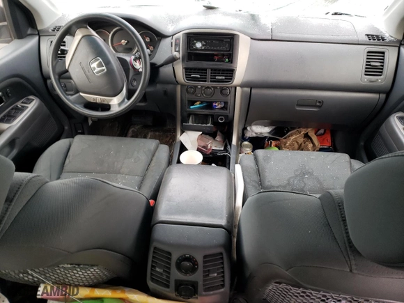 2007 Honda Pilot LX with VIN 5FNYF18137B007055, listed as a Copart auction lot 42397595 with 0 mi miles and Salvage Title. Bid and sale history available at carsss.com. Image 8.