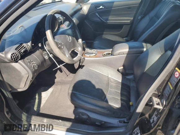 2005 Mercedes-Benz C 230 Kompressor with VIN WDBRF40J95F676990, listed as a Copart auction lot 58575345 with 211,230 mi miles and Clean title. Bid and sale history available at DreamBid. Image 7.