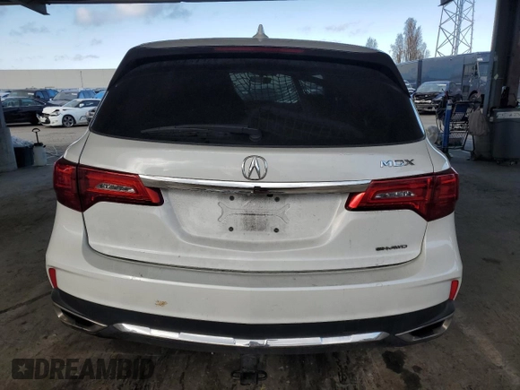 2020 Acura MDX with VIN 5J8YD4H33LL034029, listed as a Copart auction lot 50798425 with 46,495 mi miles and Salvage Title. Bid and sale history available at carsss.com. Image 6.